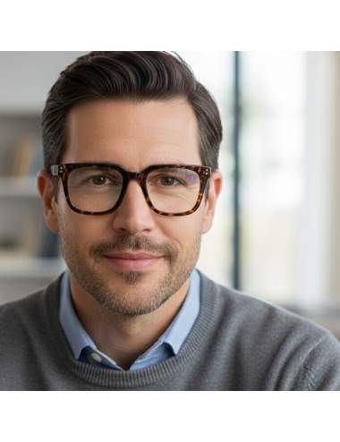 Multifocal reading glasses with blue light filter