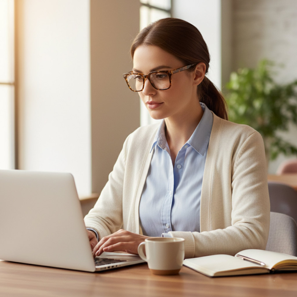 Office computer progressive glasses intermediate vision