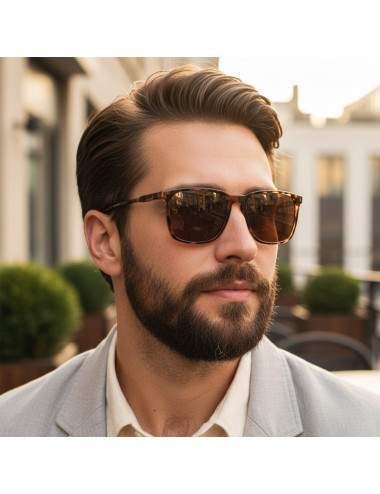 Lunettes soleil style classique écaille verres TAC