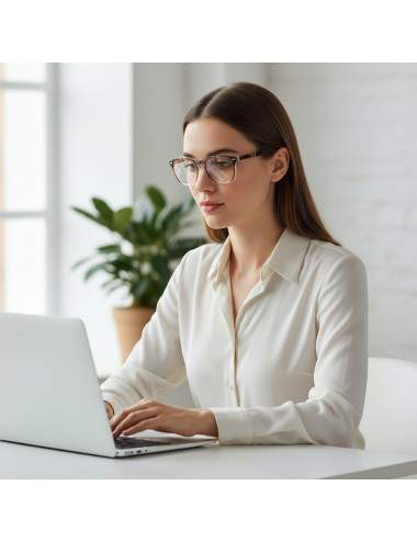 Comfortable progressive reading glasses for screens