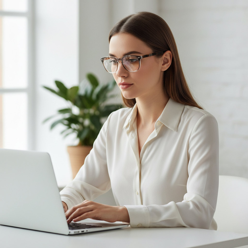 Comfortable progressive reading glasses for screens