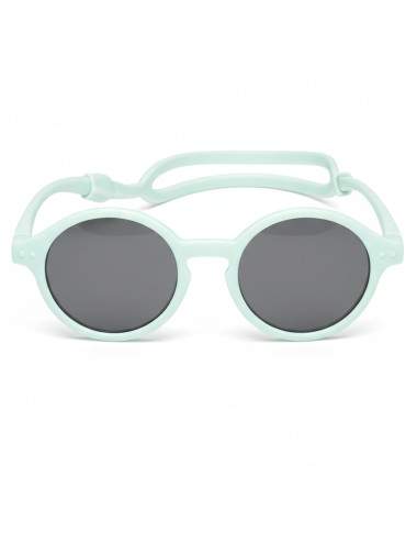 Lunettes de soleil bébé rondes vert d’eau 0-1 an