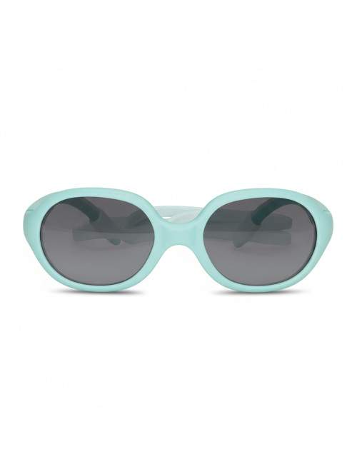 Lunettes soleil enfant monture souple vert pastel