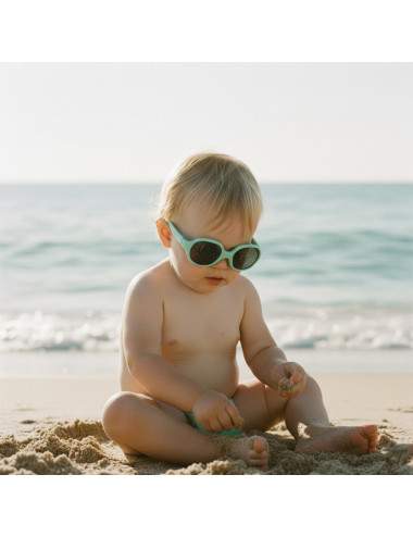 Toddler sunglasses flexible pastel green frame