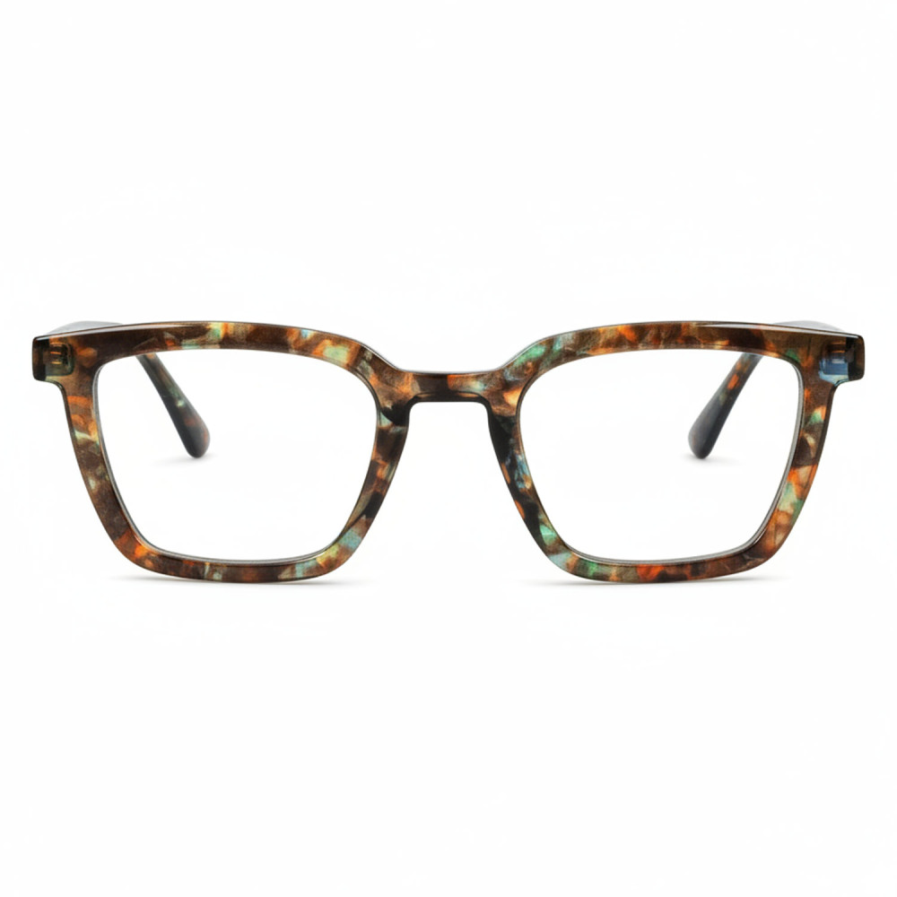 Lunettes de lecture multidistance rectangulaires écaille