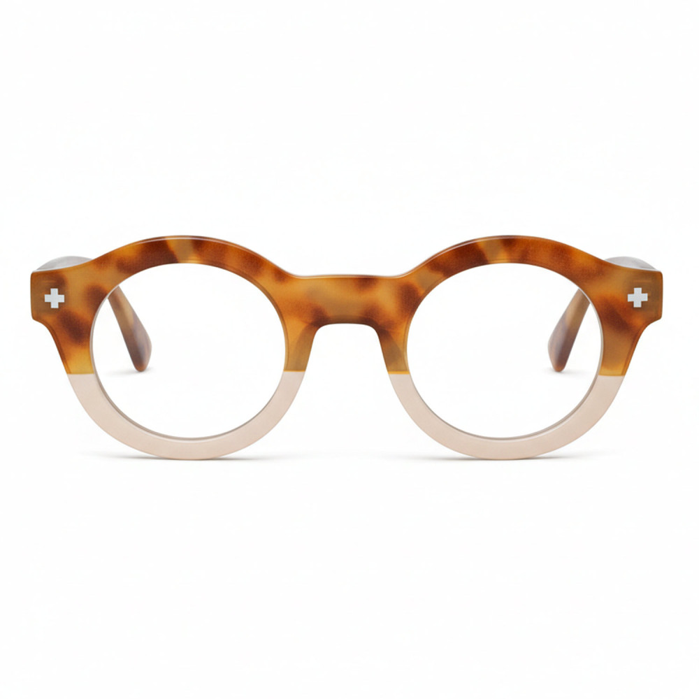 Lunettes de lecture multidistance rondes bicolores