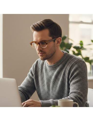 Lunettes de lecture rondes usage lecture et écrans