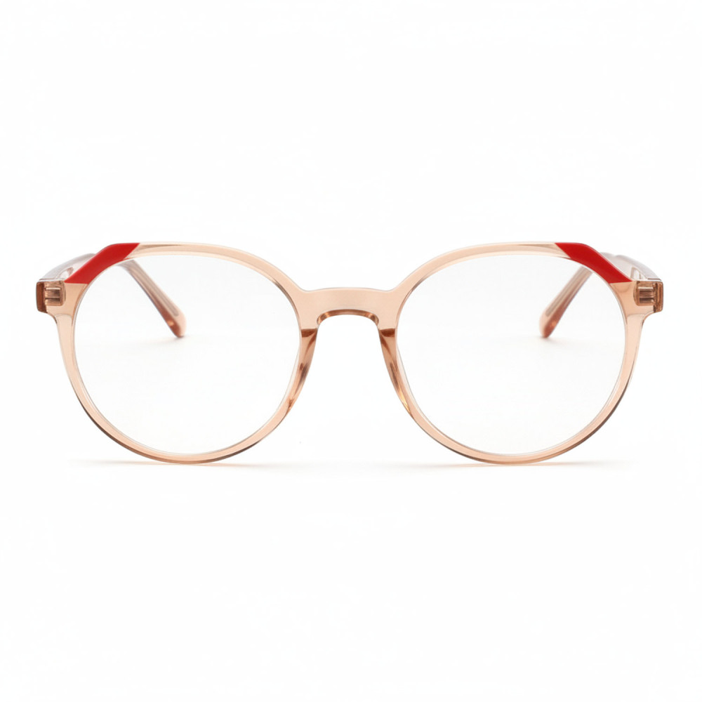 Lunettes de lecture multidistance rondes transparentes