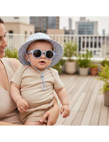 Lunettes soleil bébé monture caoutchouc ultra-flexible bandeau