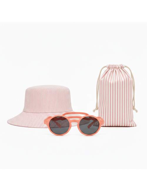 Kids sun protection set sunglasses and hat