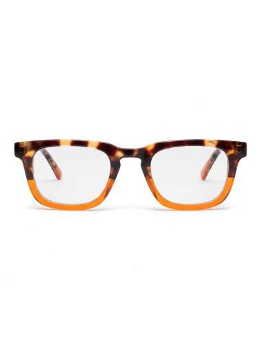 Lunettes de lecture mixtes écaille marron et orange