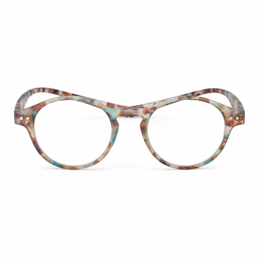 Magnetic reading glasses - FIDELIA round - Ecaille