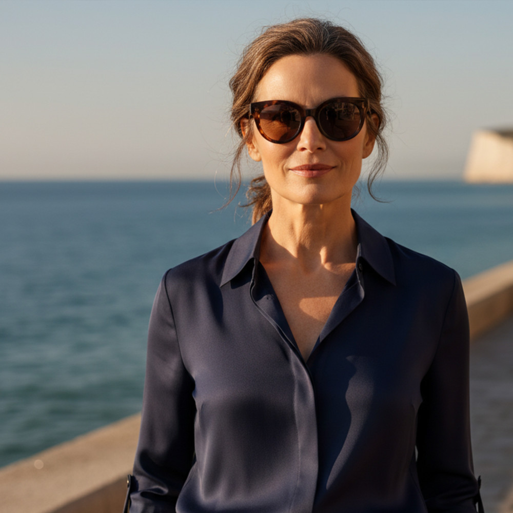 Détails branche lunettes solaires ROMY femme