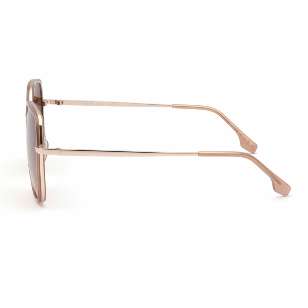 Lunettes de soleil carrées femme verres marron dégradés