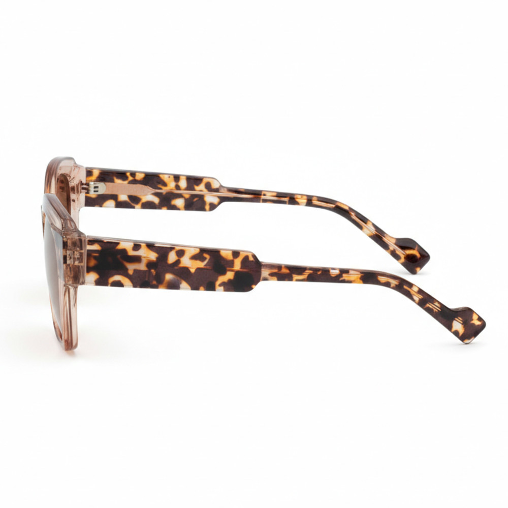 Lunettes de soleil femme monture plastique brillante