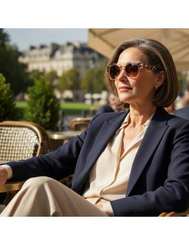 Lunettes de soleil femme élégantes forme carrée