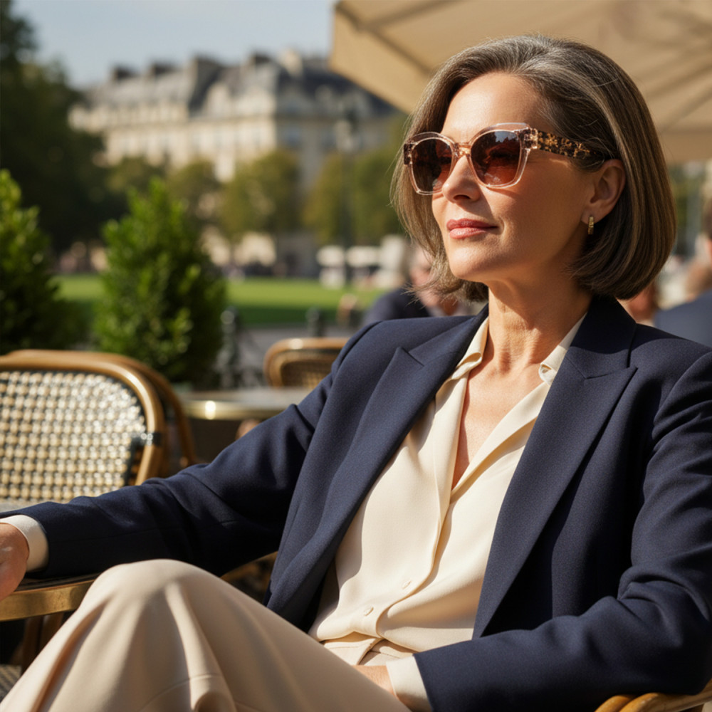Lunettes de soleil femme élégantes forme carrée