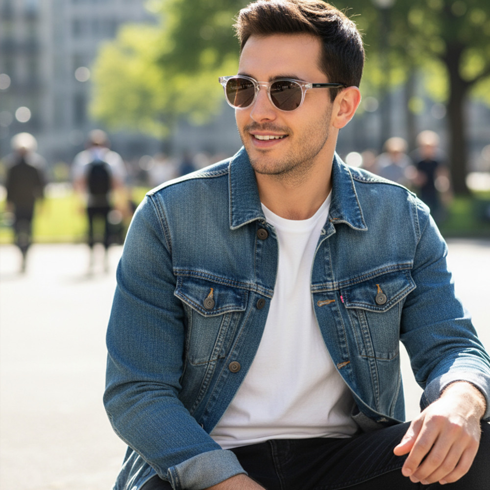 Lunettes solaires homme catégorie 3 verres marron