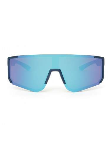 Lunettes de soleil sport RACE bleu mat verre bleu miroir