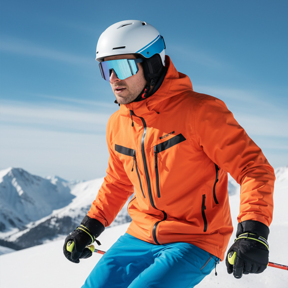 Lunettes sport enveloppantes bleu mat haute performance