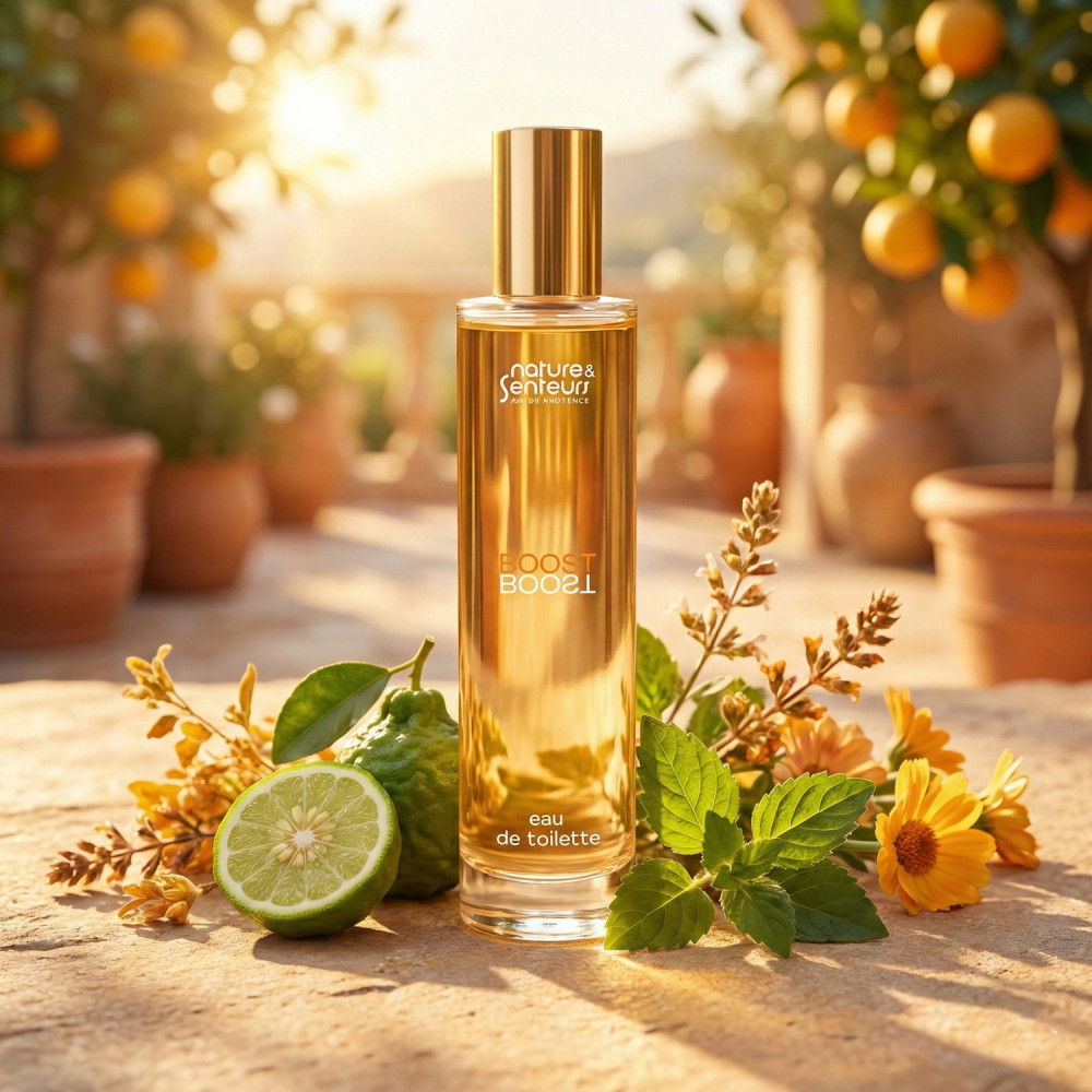 Parfum énergie et vitalité aux agrumes et vétiver