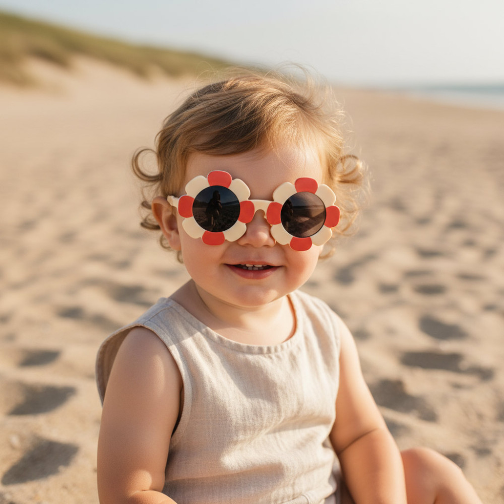 Lunettes soleil fille protection UV 100% verres fumés