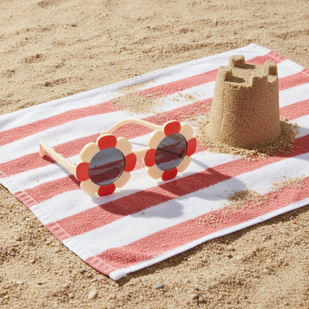 Girls flower sun glasses UV400 smoke lenses