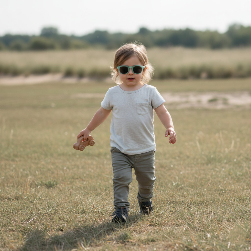 Lunettes solaires enfant monture TR translucide mint