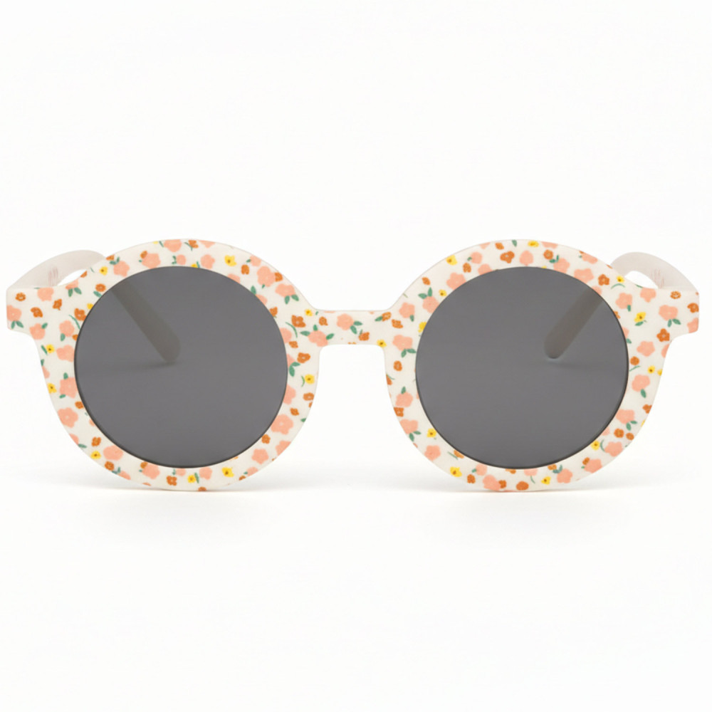 kids sunglasses 4-6 years floral beige