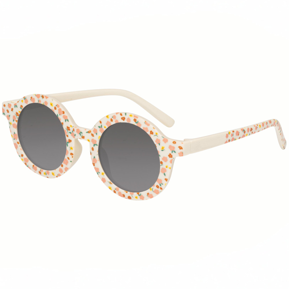 lunettes soleil fille 4-6 ans rondes fleuries