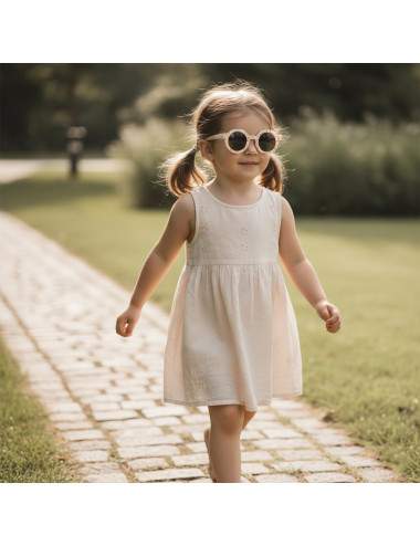 lunettes soleil junior monture ronde fleurie