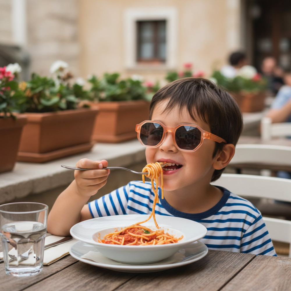 lunettes soleil enfant géométriques tendance