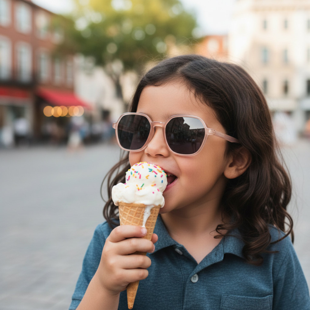 lunettes soleil enfant monture nylon mate