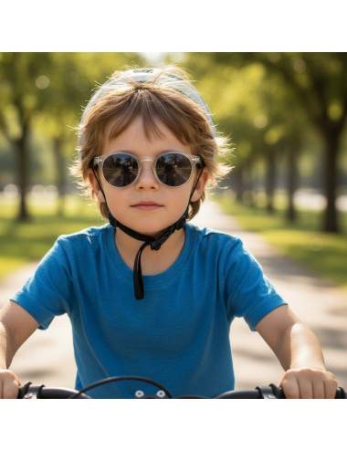 lunettes soleil enfant 6-8 ans monture transparente