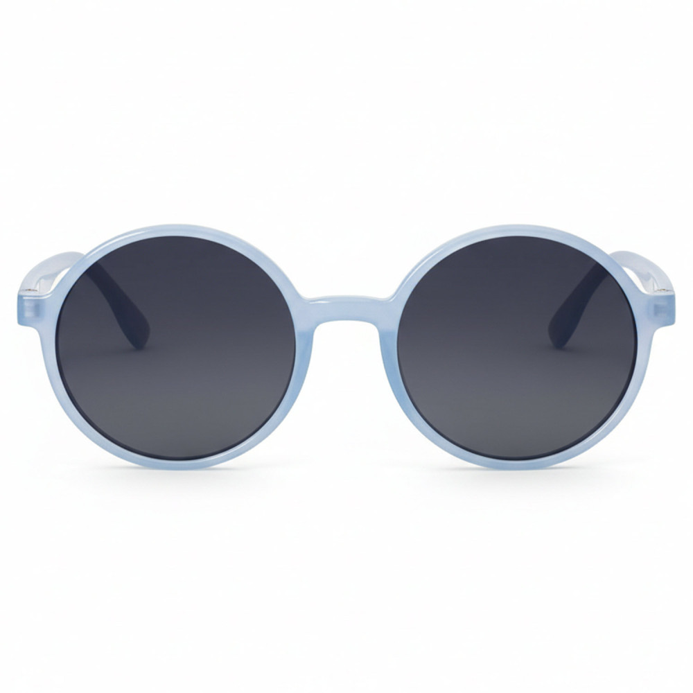 Kids round sunglasses light blue category 3