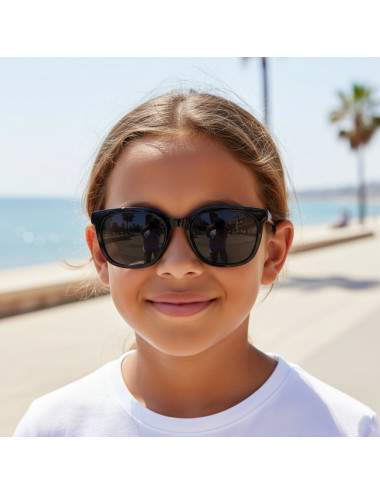 Lunettes solaires enfant noires CE catégorie 3
