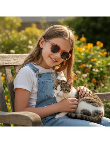 Girls gradient red sunglasses