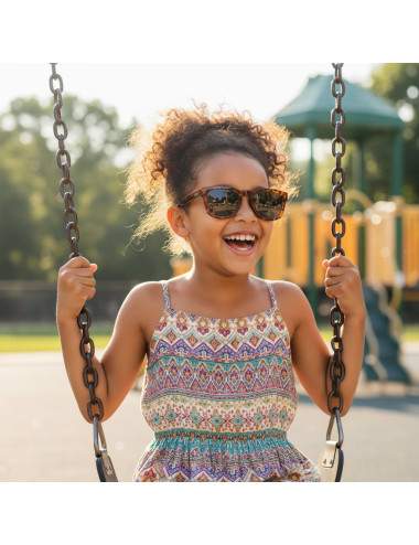 Lunettes soleil junior fille verres fumés CE