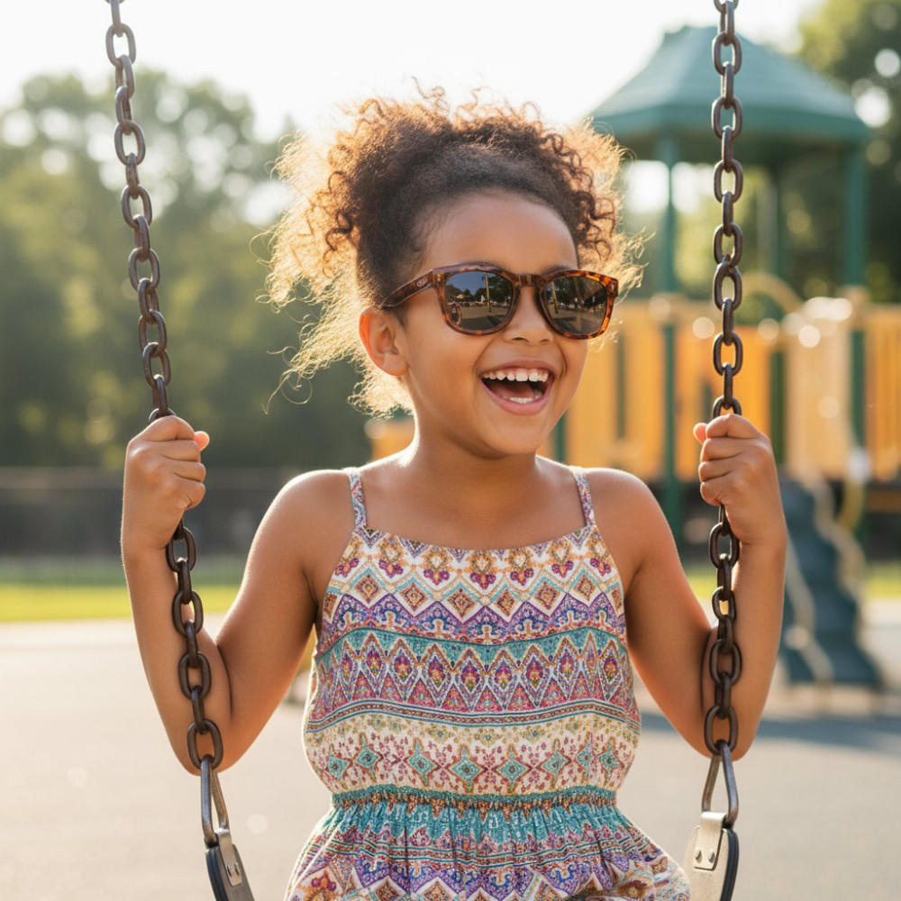 Lunettes soleil junior fille verres fumés CE