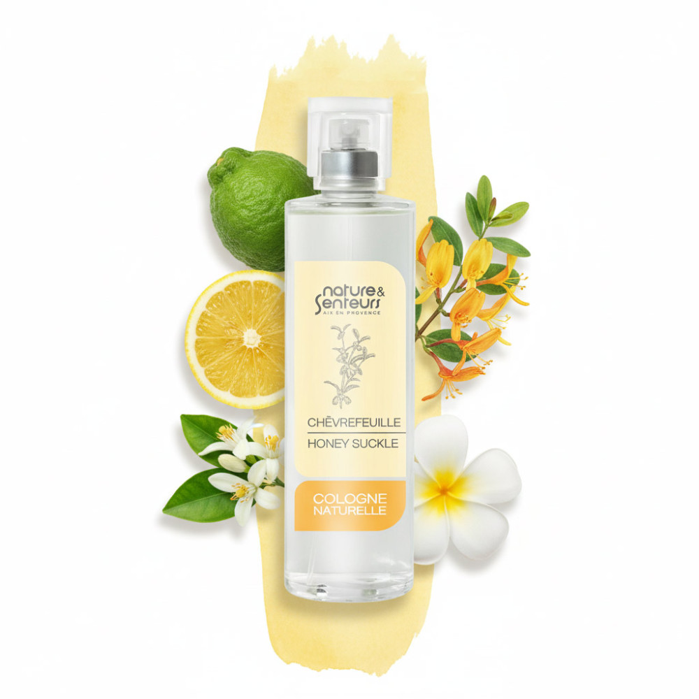 Cologne naturelle chèvrefeuille des bois notes bergamote citron néroli