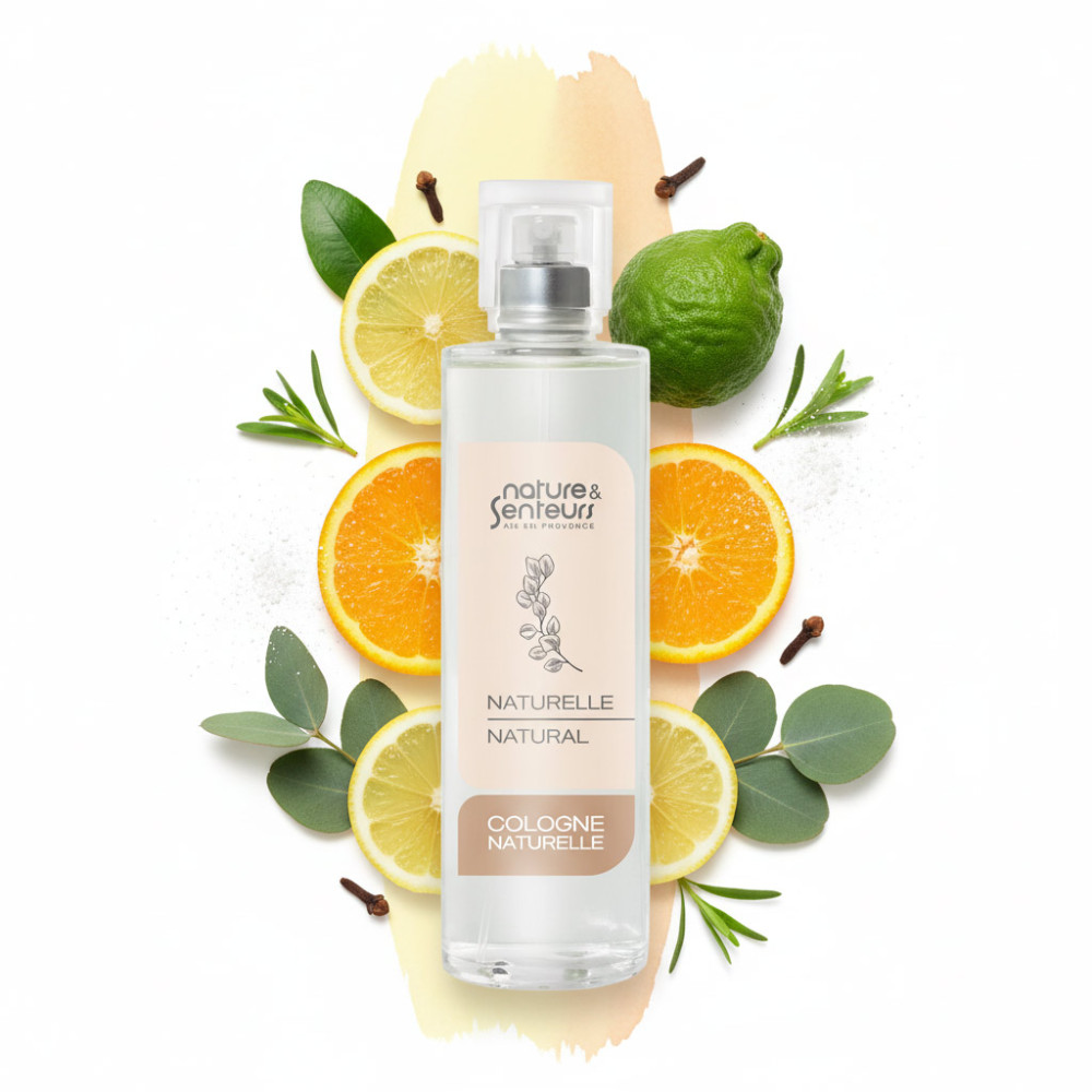 Unisex cologne lemon orange eucalyptus bergamot musk