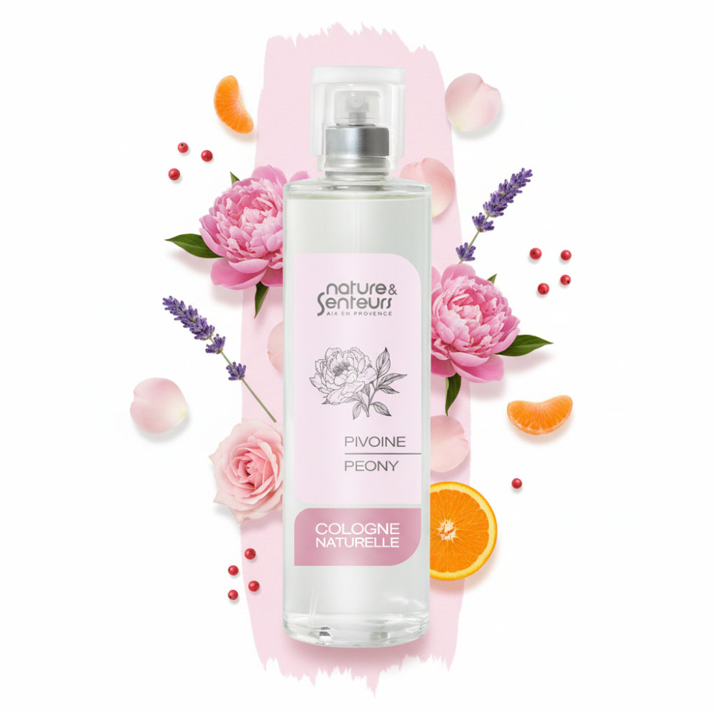 eau de cologne pivoine 100 ml notes fraîches et fleuries