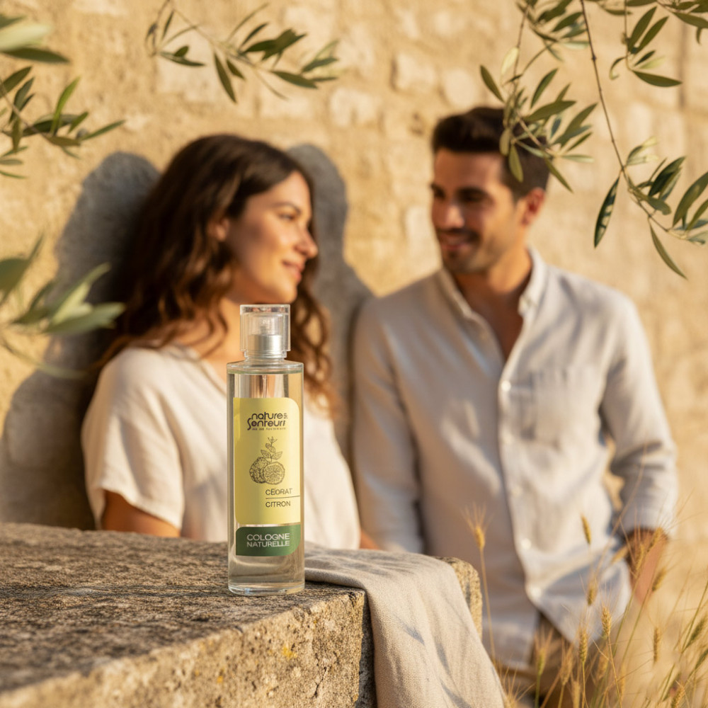 Eau de Cologne fraîche agrumes florale musquée fabriquée en France