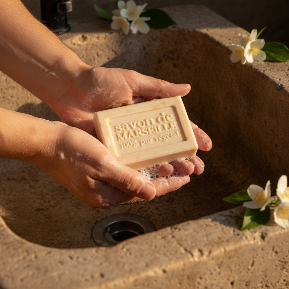 jasmine Marseille soap 100g vegetable oils Provence