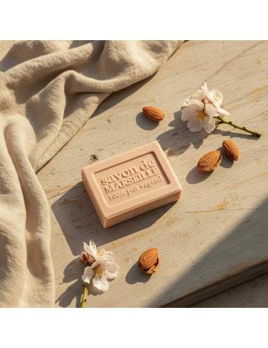 natural almond soap 72 percent vegetable oils