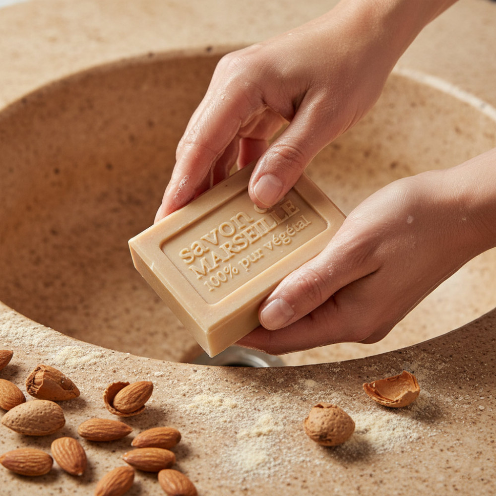 savon corps mains parfum amande douce naturel