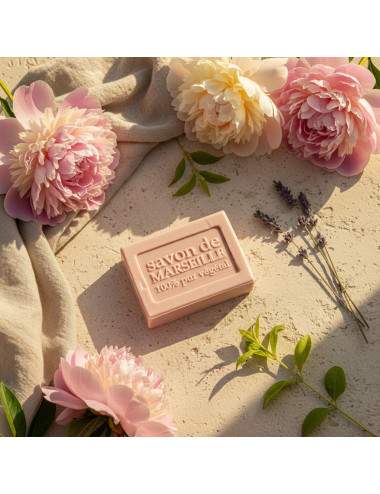 savon solide pivoine 72 huiles végétales parfum floral
