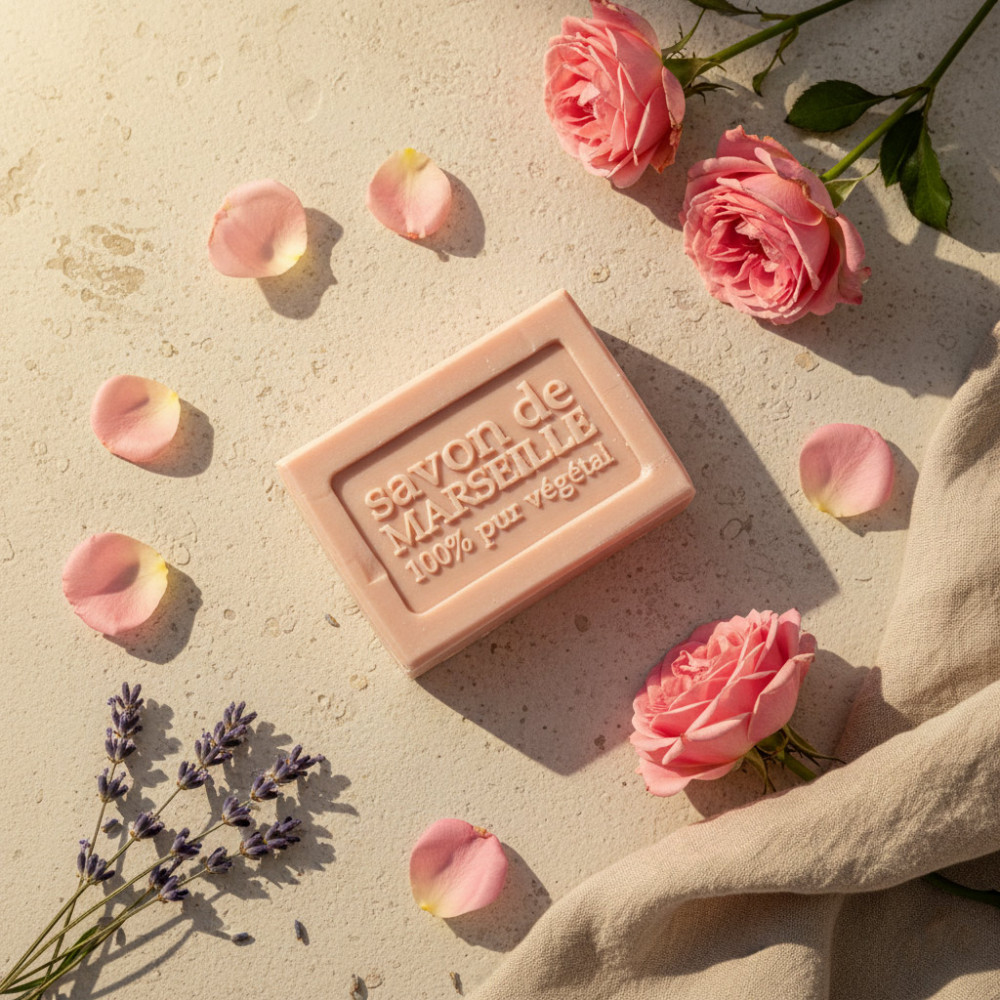 natural rose soap 72 percent vegetable oils