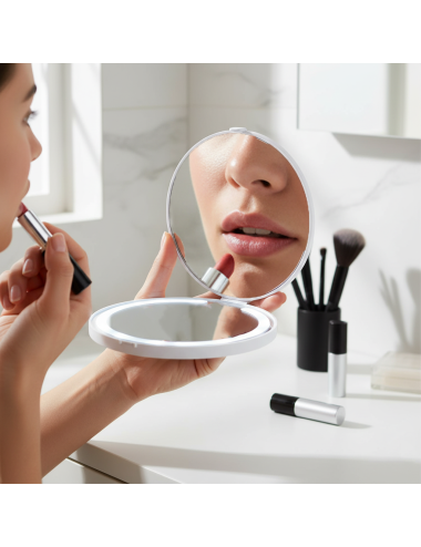 miroir maquillage portable éclairage LED réglable