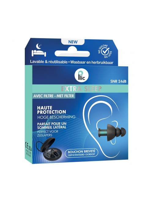 Bouchons d'oreilles avec filtre - Extra sleep